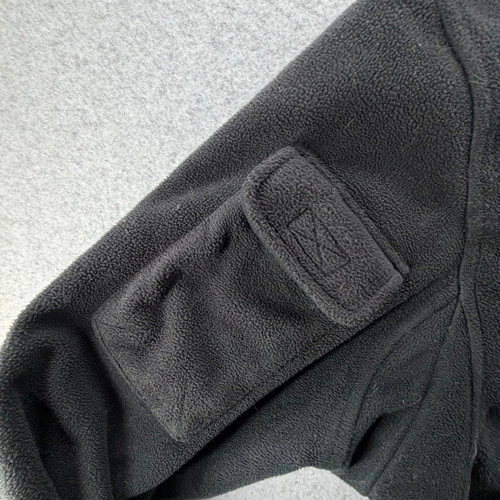 Duluth Trading Co Mens XL Black Full Zip Fleece Jacket Tactical Pocket Mock Neck - Picture 3 of 9
